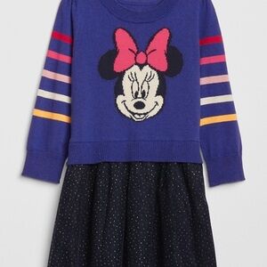 GAP Kids Dress - Blue with Minnie Mouse Design
